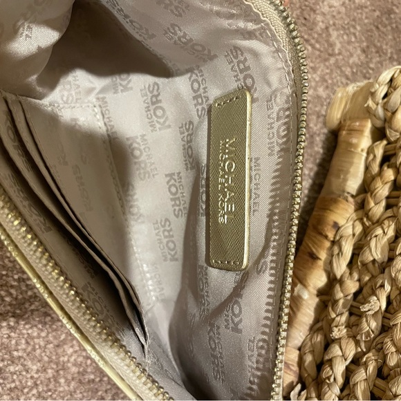 Michael Kors gold metallic MK print wristlet. - Picture 5 of 5